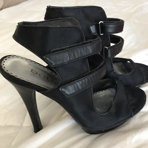 Bebe Black Ladies Heels - Picture 3 of 4